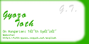 gyozo toth business card